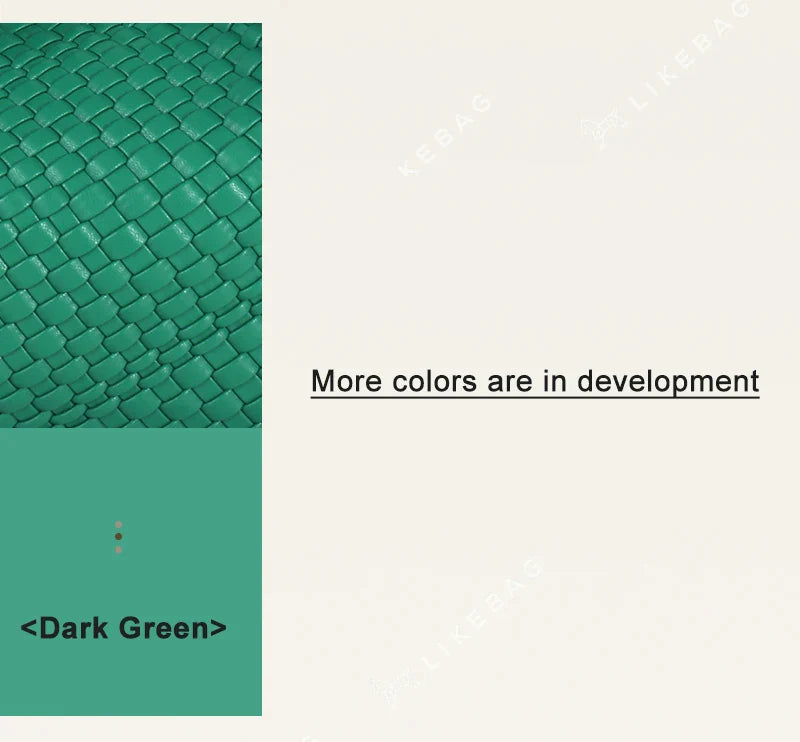 LIKEBAG Fashion Ladies Original Hand Woven Handbag PU Leather Woven Women Large Capacity Tote Bag With Small Bag 24Hr Smart